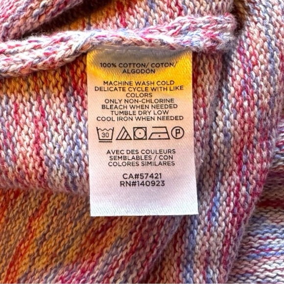 LOFT Multicolor Knit Tank Top - Size Large - Picture 12 of 13